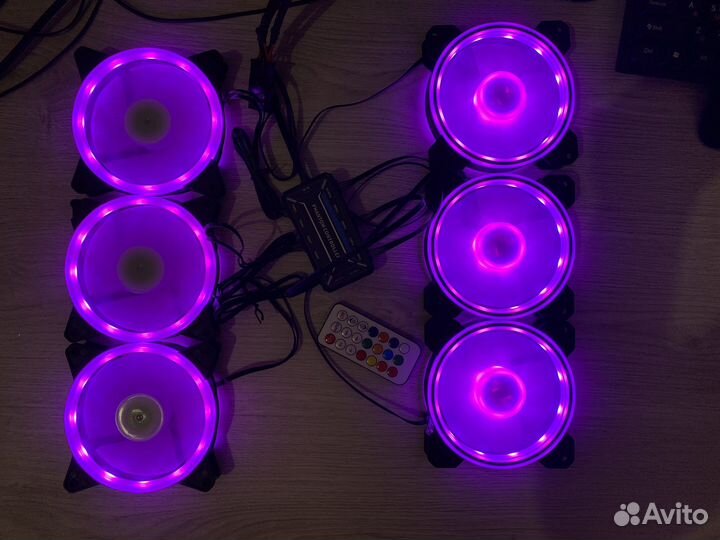 Кулер для корпуса пк argb с пультом