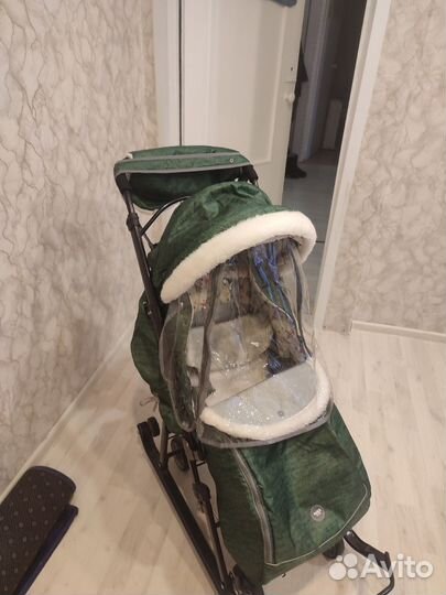 Детские санки коляска бу