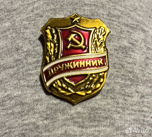 Значок Дружинник (2 вида)