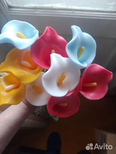 Цветы из мыла,каллы