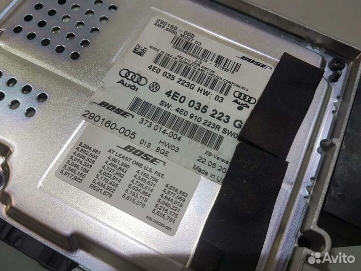 Усилитель мощности звука bose6000 ауди а8 audi s8