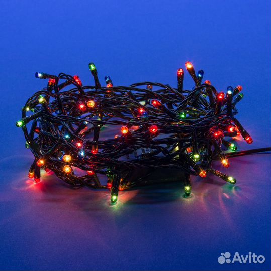Гирлянда с контроллером, 5м. 100 мин и ламп. накал