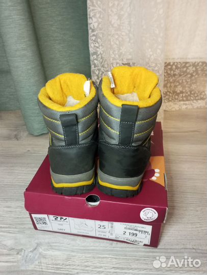 Ботинки зимние tambi для мальчика 25