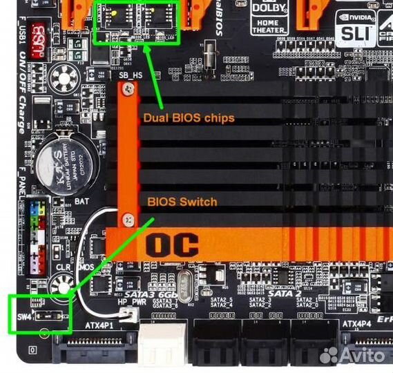 Материнская Плата Gigabyte ga-x58a-oc 1366 новая