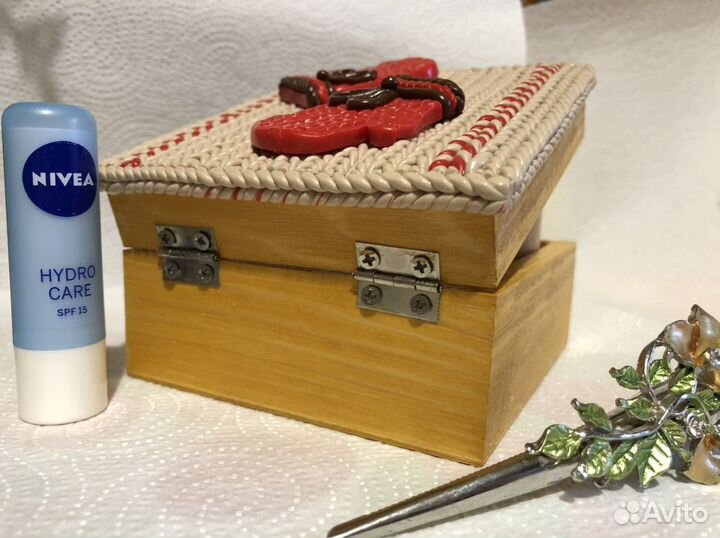 Шкатулка ручной работы «Варежки»