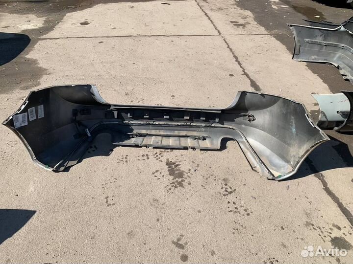 Бампер задний Вольво V60 Volvo V60 серебристый