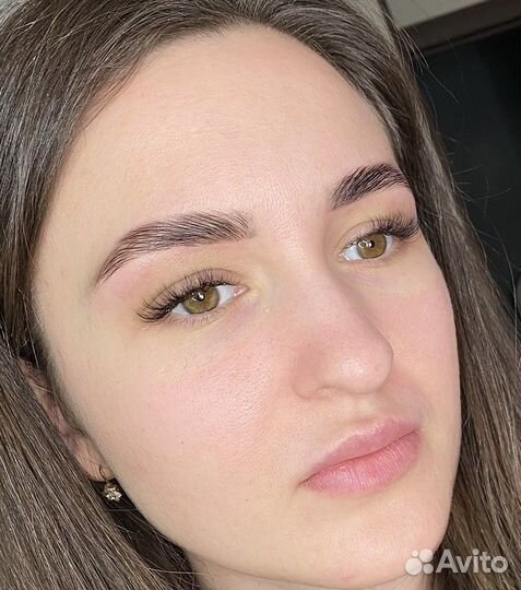 Долговременная укладка бровей, окрашивание