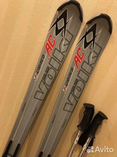 Горные лыжи Volki 156cm полный комплект