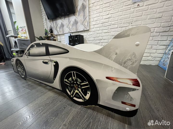 Кровать-машина с матрасом 70*160