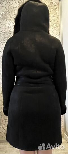 Дубленка женская зимняя 44