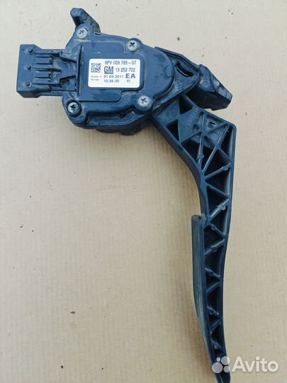 Chevrolet cruze педаль газа