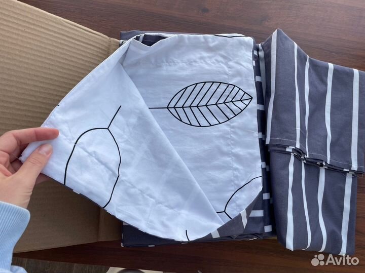 Комплект постельного белья 1,5сп сатин новый