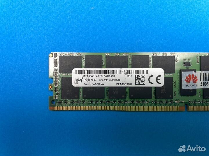 ECC REG DDR4 16GB 2133 MHz micron 2Rx4 с гарантией