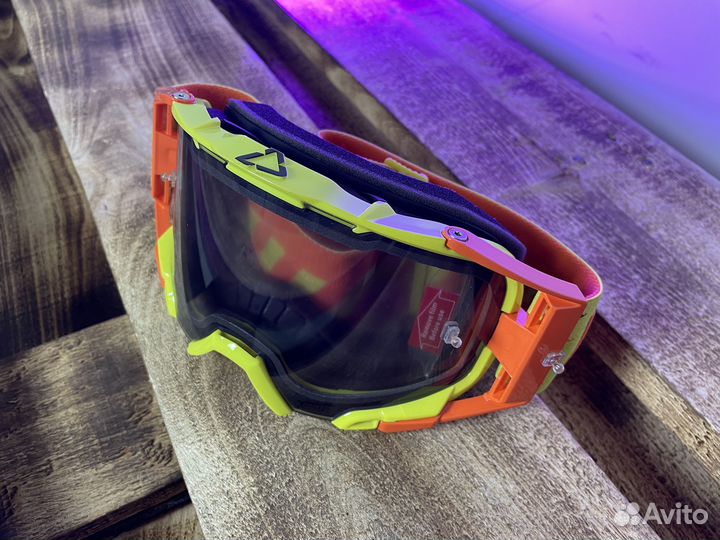 Очки Leatt Velocity 6.5 Citrus Light Grey