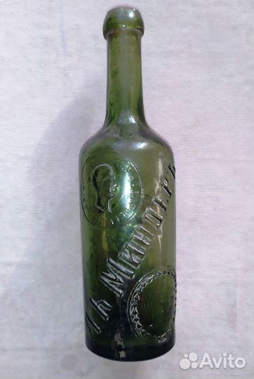 Бутылка из под содовой А.К. Миндеръ XIX в