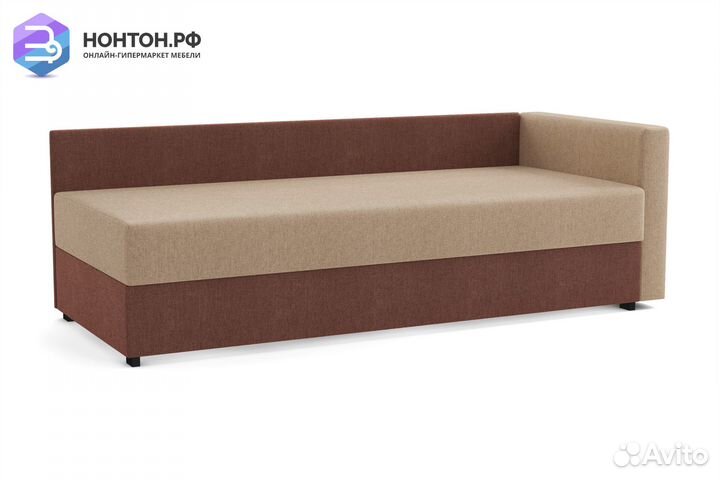 Диван Мальта темно-бежевый / коричневый