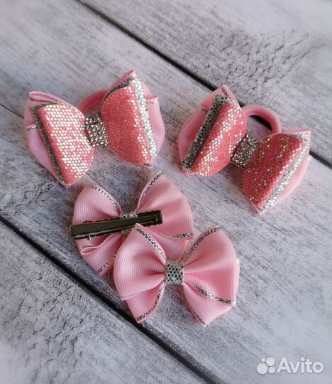 Банты для волос ручной работы