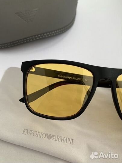 Очки emporio armani желтые поляризационные