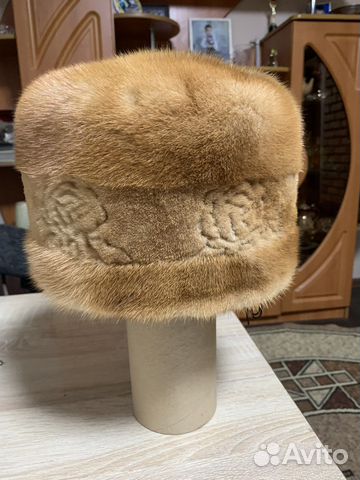 Шапка зимняя норковая женская