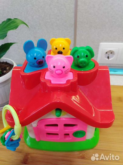 Развивающие игрушки: домик, квадраты Никитин 1 уро