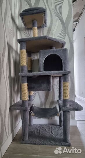 Домик, игровой комплекс и когтеточка для кошки