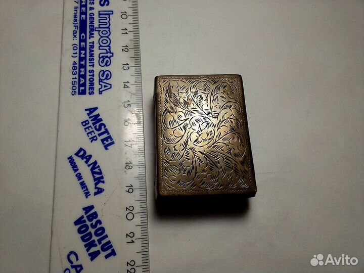 Спичечница серебро Пр.800