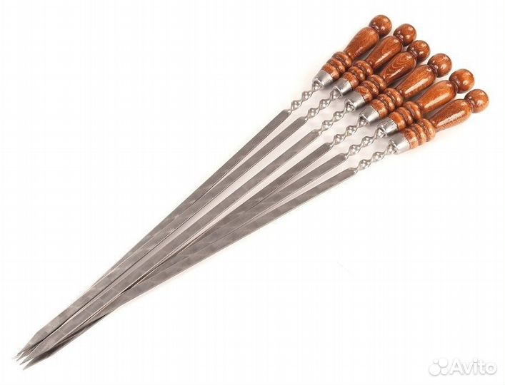 Шампур с деревянной ручкой, 45 см