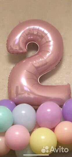 Цифра двойка и тройка. Лента для гирлянд из шаров