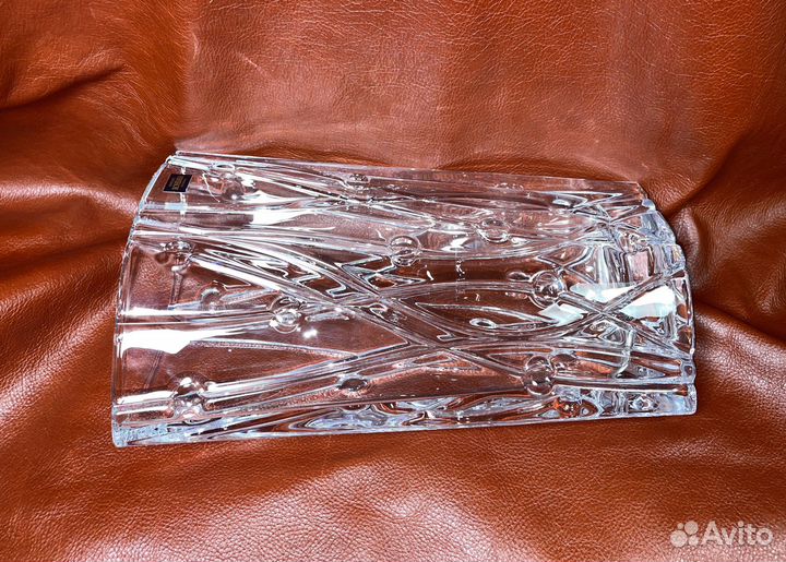 Ваза хрустальная Богемия Чехия