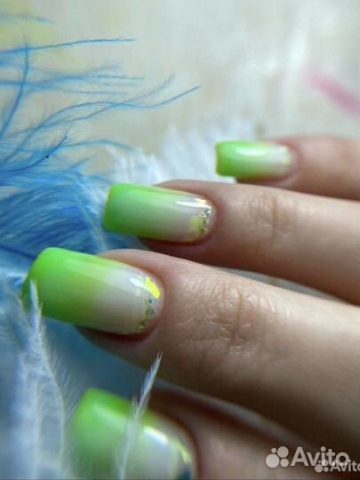 Наращивание гель-лак ногти маникюр коррекция