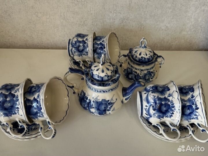 Сервиз чайный гжель