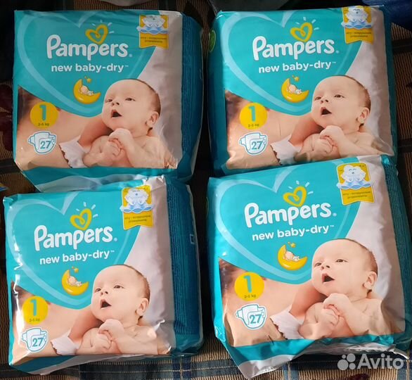 Подгузники Pampers 1-ка (27 шт)