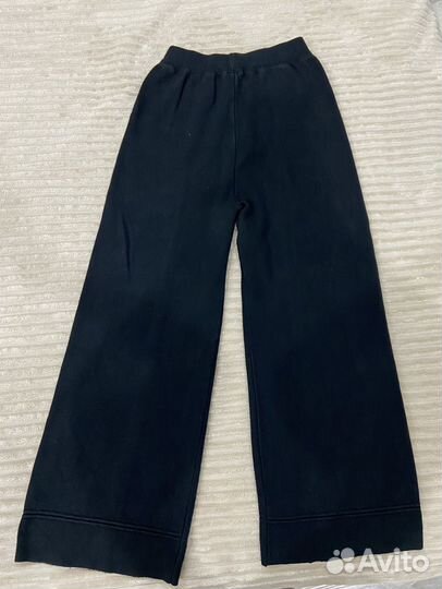 Брюки палаццо трикотажные