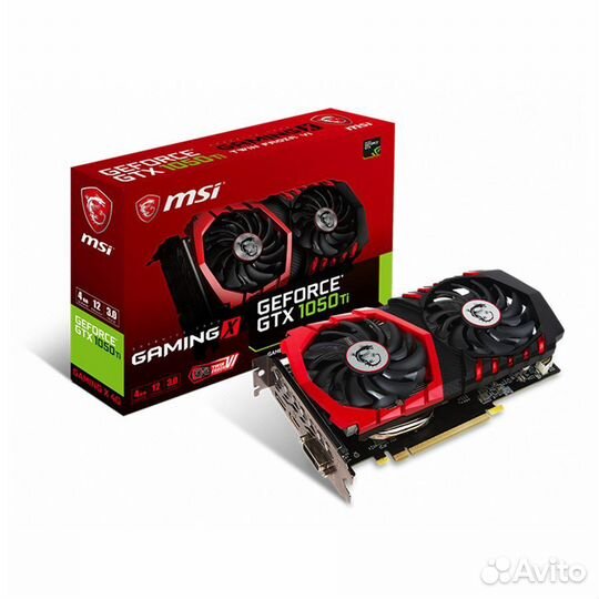 Видеокарта GeForce GTX 1050 Ti MSI gaming X 4GB