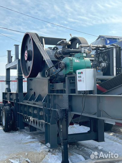 Мобильная щековая дробилка PE 600x900