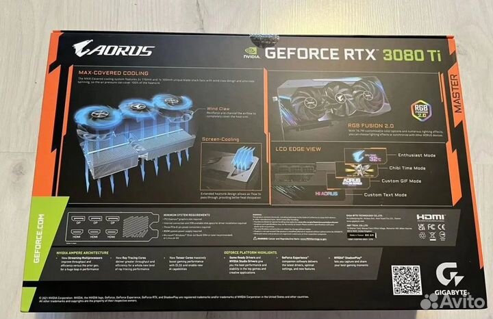 Видеокарта RTX 3080 Ti Aorus