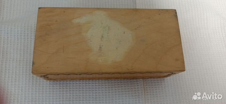 Шкатулка резная деревянная СССР