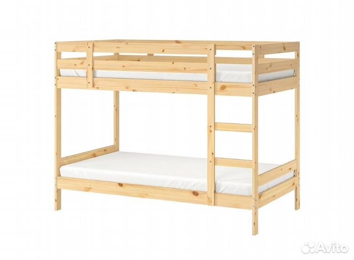 Каркас 2-ярусной кровати мидал икеа