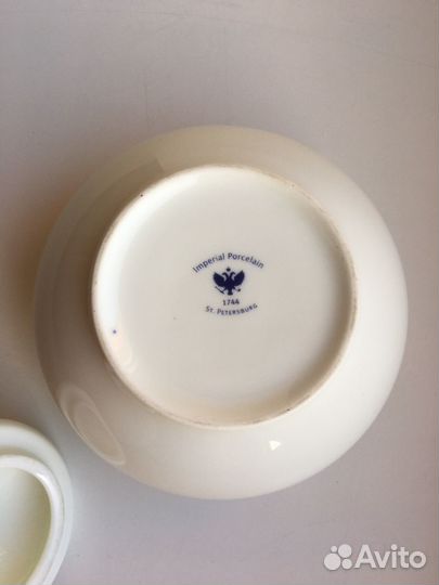 Сахарница, императорский фарфор, Санкт-Петербург