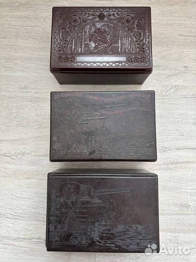 Шкатулки карболитовые бакелитовые СССР