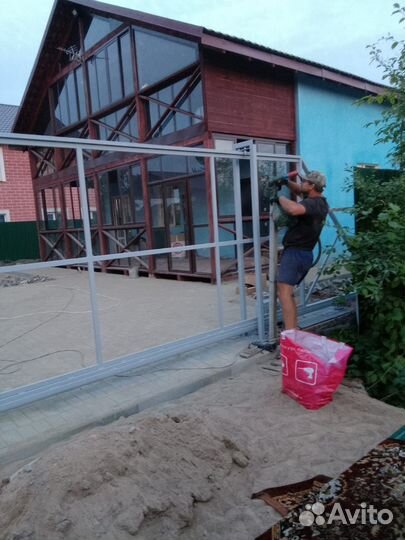Откатные ворота под ключ