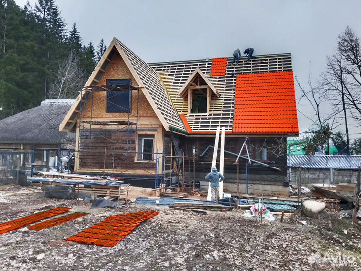 Кровельные работы монтаж кровли