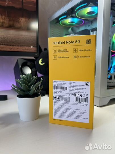 realme Note 50, 3/64 ГБ