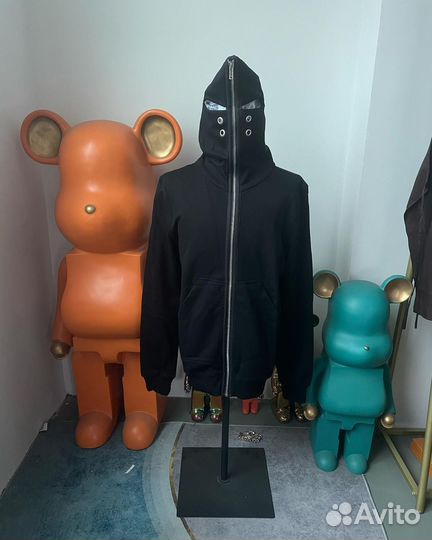 Зип худи rick owens balaclava