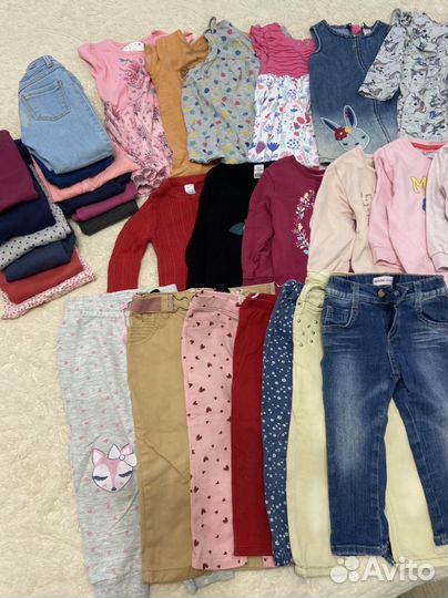 Вещи для девочки 86 92 пакетом