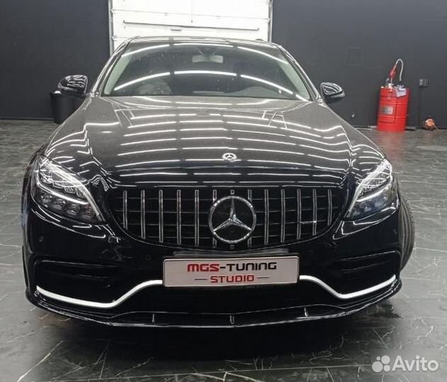 Бампер C63 + губа Edition One C-class W205 рест