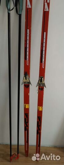 Беговые лыжи пластиковые с палками