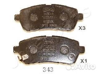 Колодки торм.диск. pa343af Japanparts