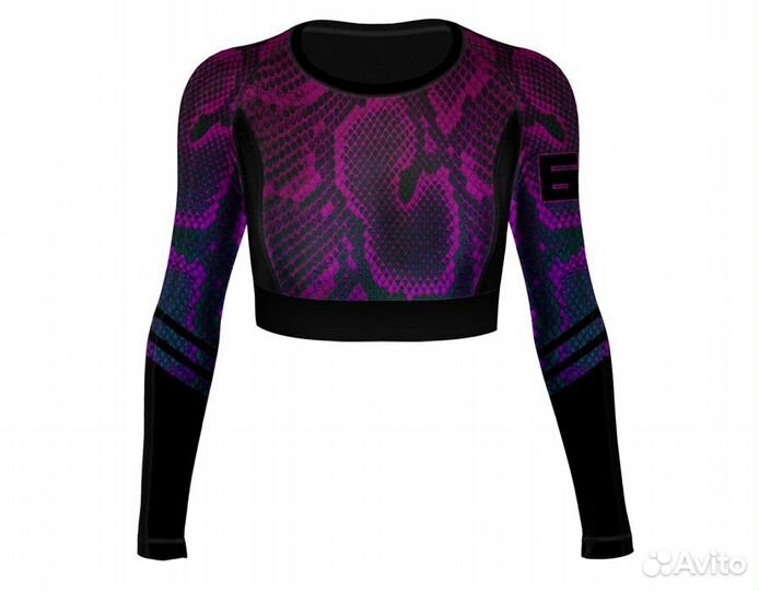 Топ женский SixF Snake дл.рук - красный