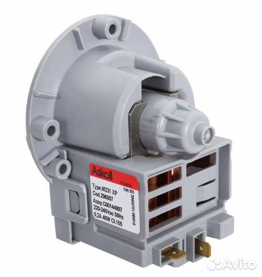 Насос ascoll 40w медная обмотка стирльной машины